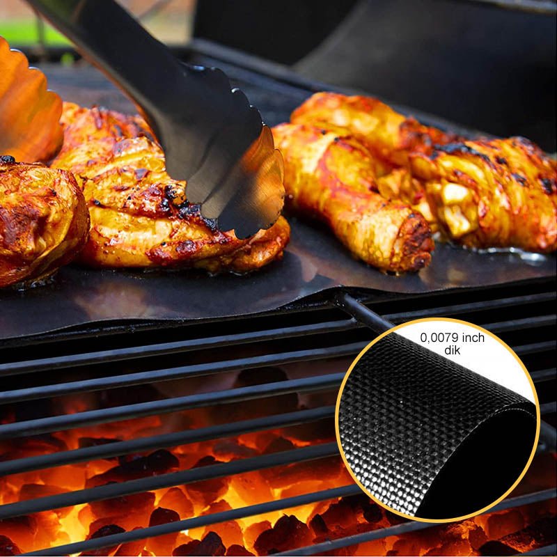 BBQShield | Antiaanbakmat voor barbecue – herbruikbaar, hittebestendig en gemakkelijk schoon te maken