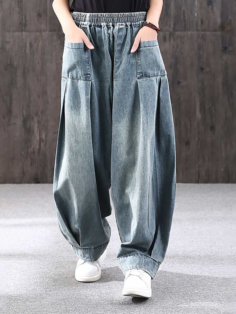 Yalira | Dames Baggy Jeans – Casual Losse Pasvorm, Zachte Denim, Comfortabele Broek