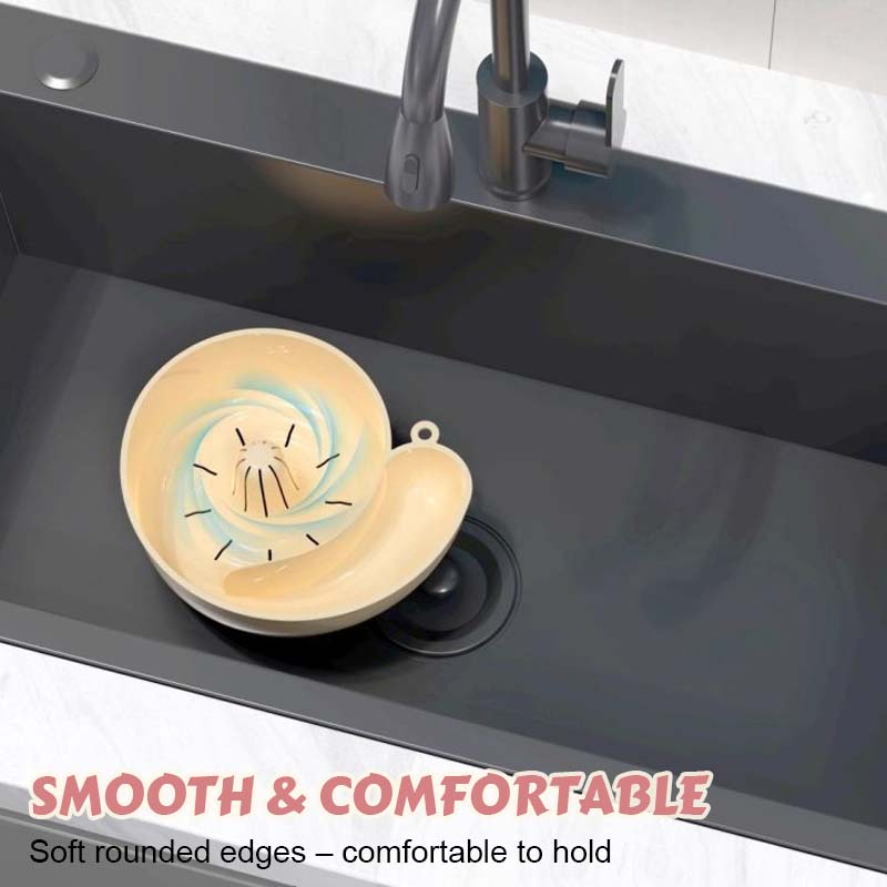 DrainShell | Slakvormige afvoerkorf en zeef voor keukengootsteen