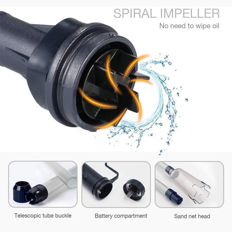 HydroSweep | Automatische elektrische aquariumgrindreiniger en waterwisselaar - hevelpomp, filter, zandspoeler voor aquariumvissen