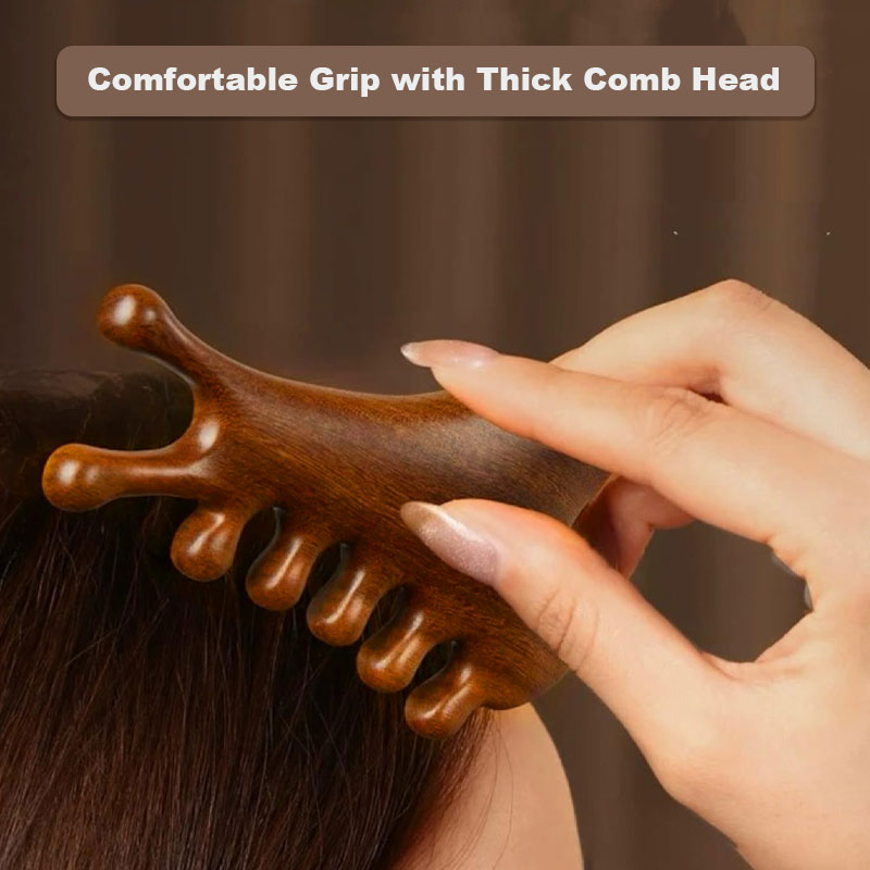 CombEase | 4-in-1 massagekam – ontklitter, hoofdhuidmassageapparaat en borstel tegen kroeshaar