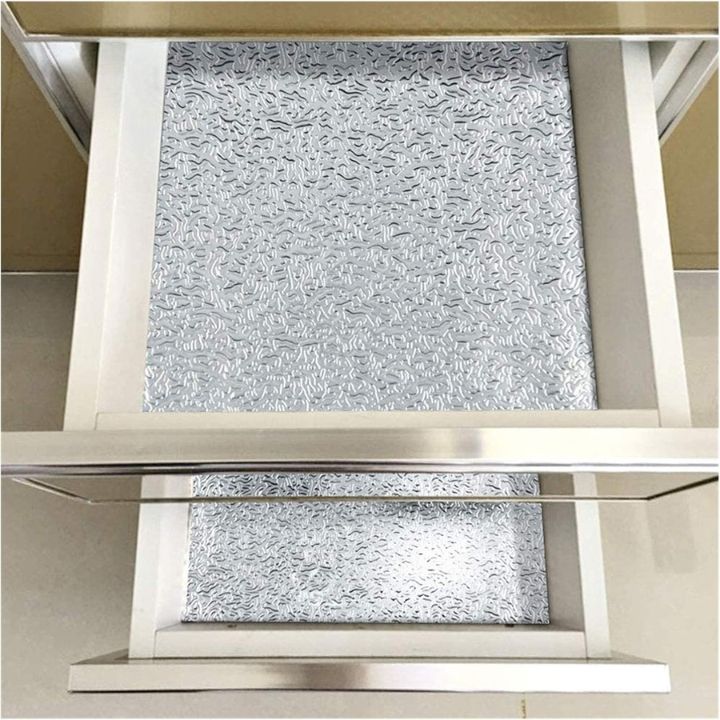 OilGuard | Zelfklevende aluminiumfolie keukenachterwand - oliebestendig, waterbestendig