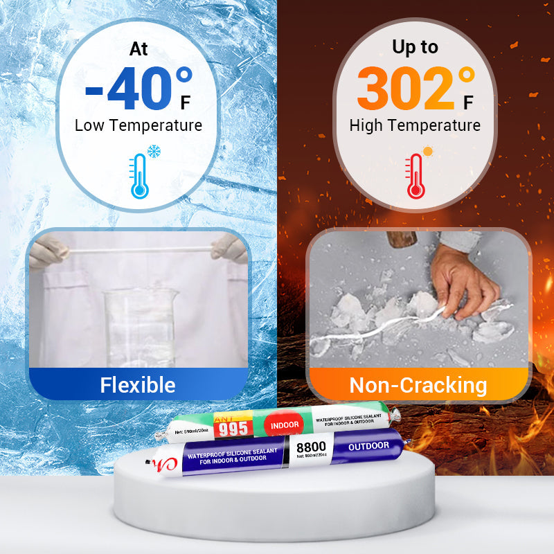 EverSeal | Waterdichte siliconenkit – voor binnen- en buitengebruik, flexibel