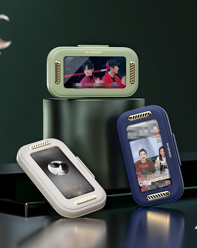 SplashBox | Universele waterdichte telefoonhouder voor douche en badkamer - Muurbevestiging Hoesje