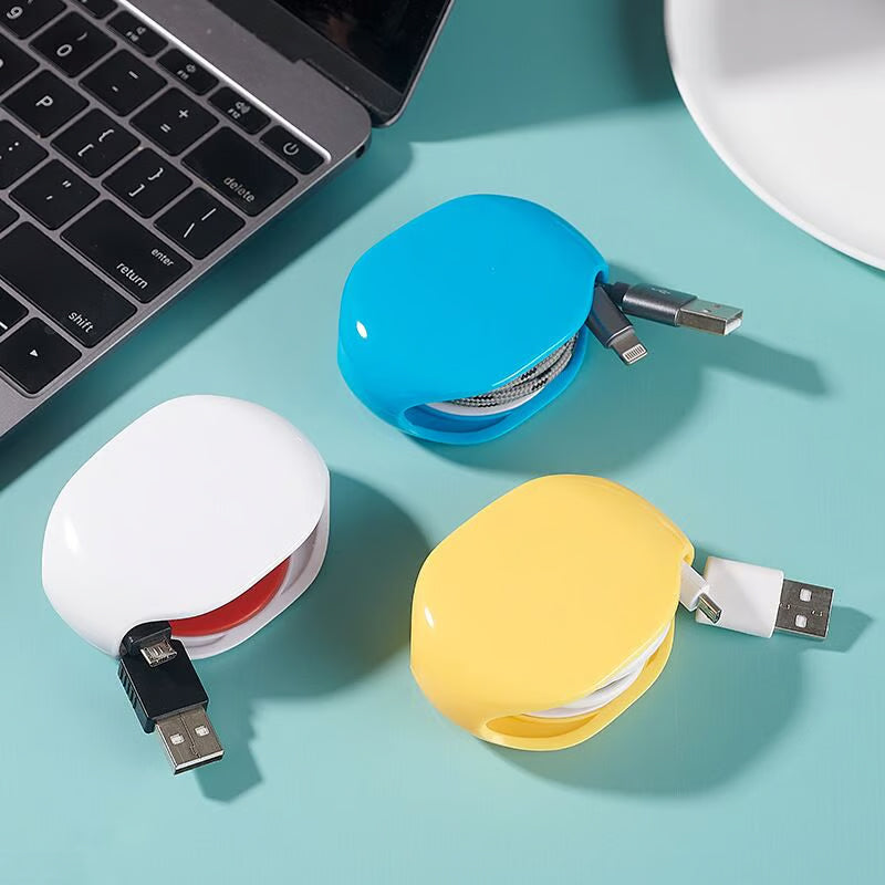 WireWhirl | Automatische snoeroproller – intrekbare kabelorganizer voor thuis en op kantoor