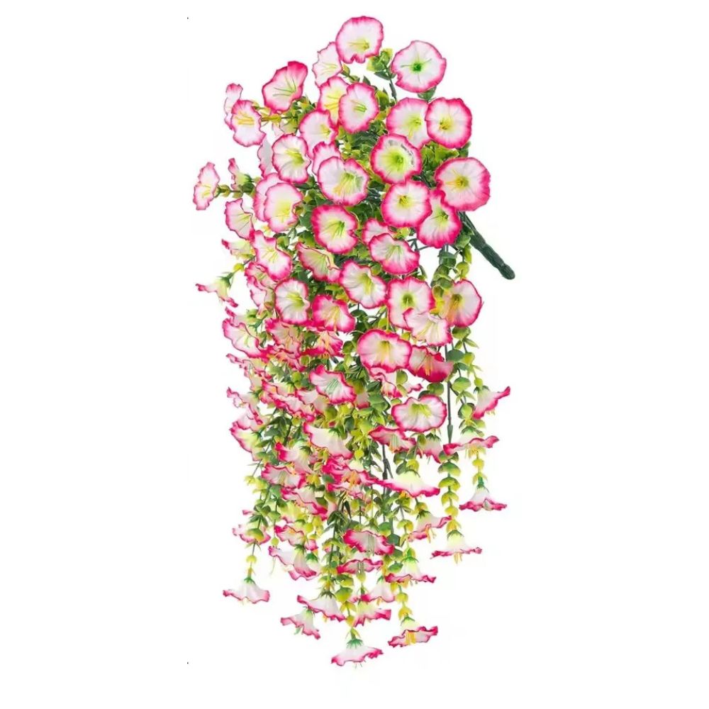 EternalPetal | UV-bestendige kunstmatige Morning Glory-bloem hangende decoratie – Woondecoratie voor binnen en buiten