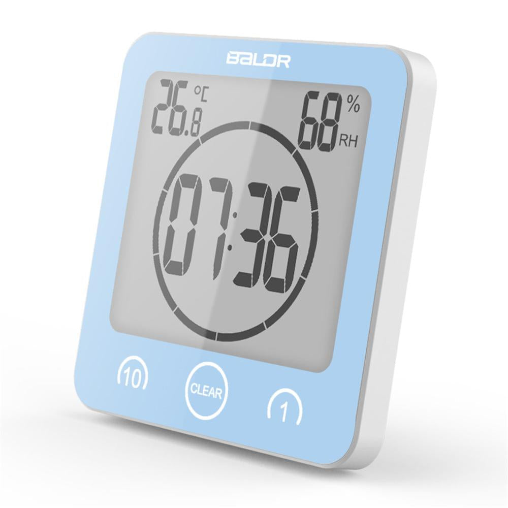 DripTick | Waterdichte doucheklok - digitale badkamertimer voor wandmontage met zuignap