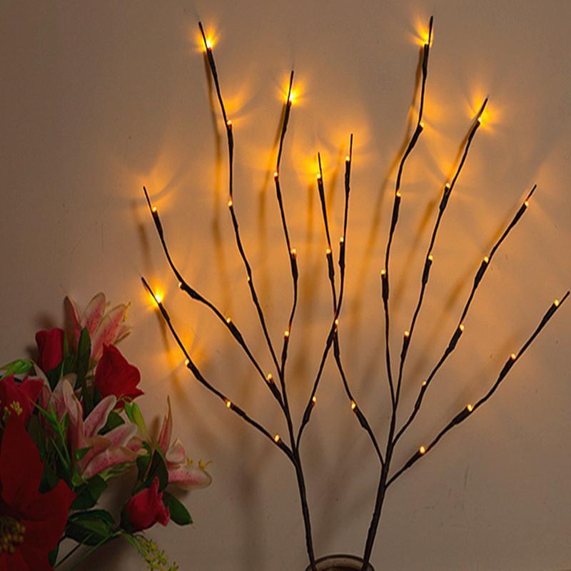 FlareTwigs | LED Decoratief Twijglampje - Takkenontwerp, Batterijgevoed voor Home Decor & Sfeerverlichting