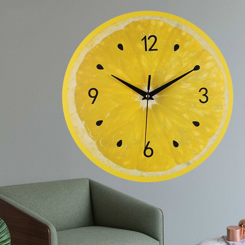 SourTime | Lemon Wandklok - Levendig Citrus Ontwerp