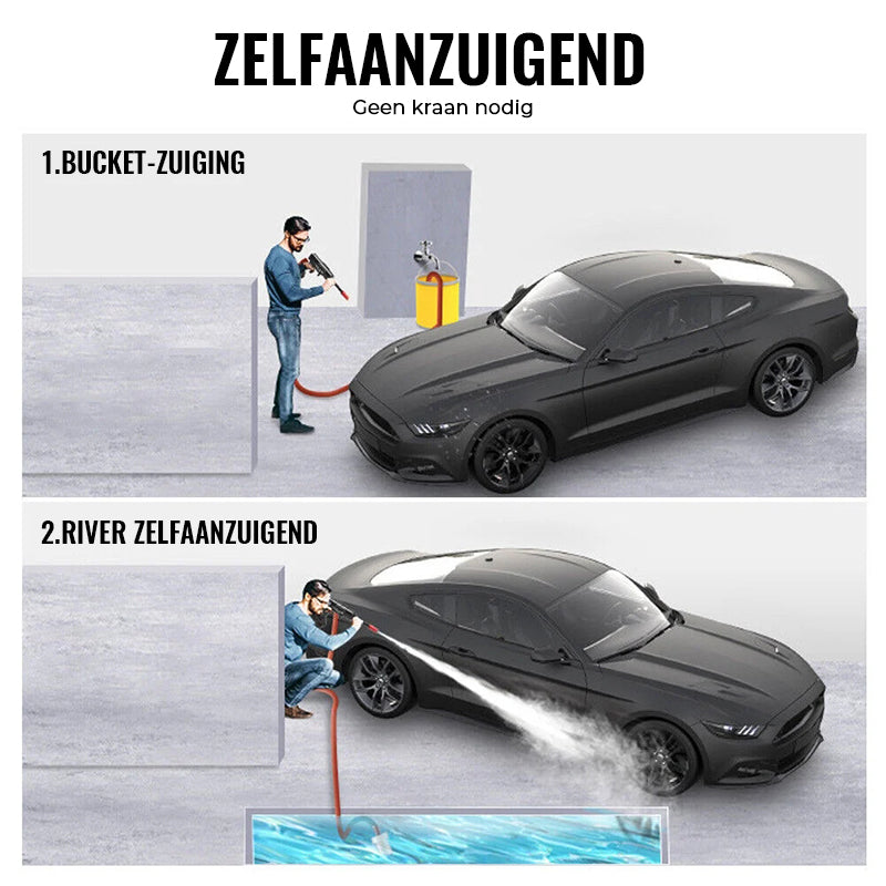 Blastik | Snoerloze draagbare hogedrukreiniger - Power Cleaner op batterijen