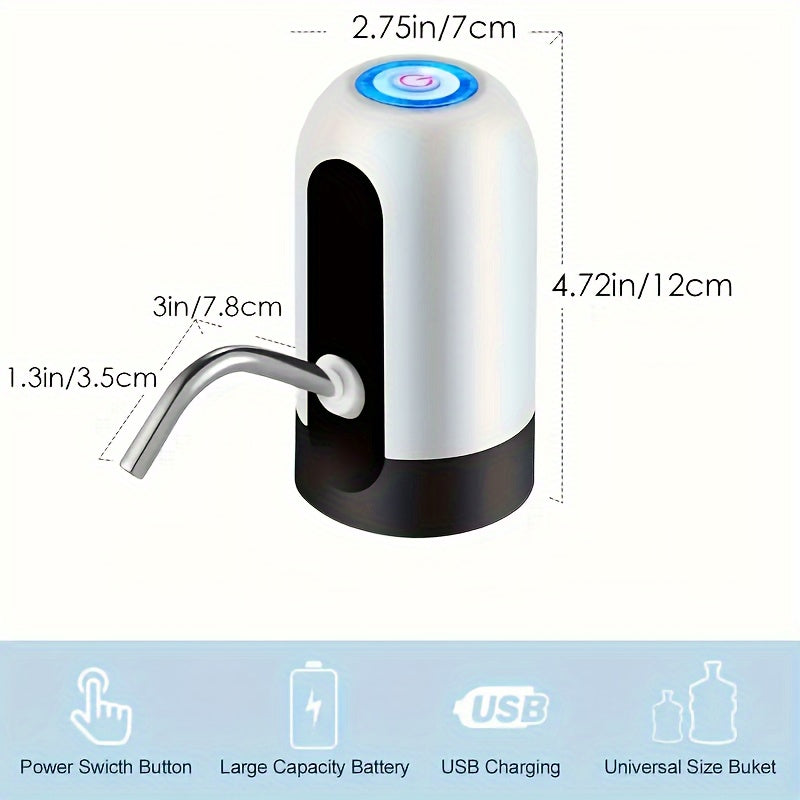 DrinkZap | Elektrische Waterflessenpomp - Automatische USB Oplaadbare Dispenser voor 2-5 Gallon Flessen