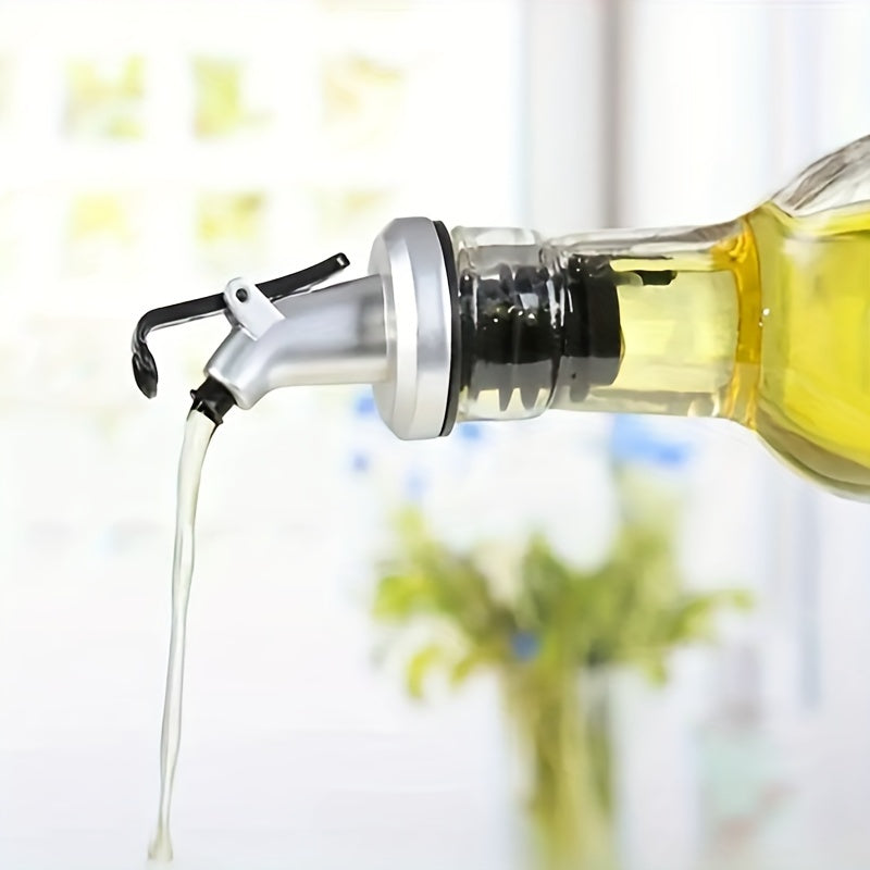 DrizzlePro | 3 stuks lekvrije olie- en azijnfles tuiten, siliconen tuitdispensers voor olijfolie, azijn, salade dressing