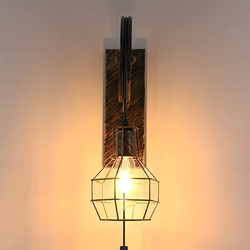 UrbanLoom | Vintage industriële wandlamp - Rustiek metalen accent voor thuisdecoratie