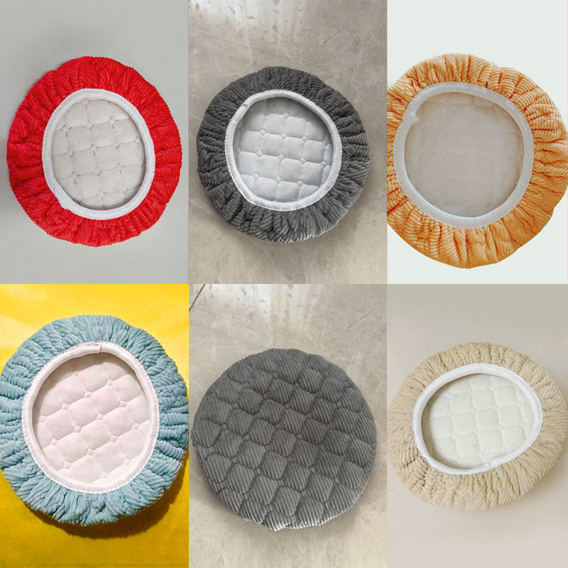 PlushFit | 2-delige Ronde Stoelzittingen Hoes – Dikke Gewatteerde Elastische Stoelhoezen, Beschermende Slipcovers