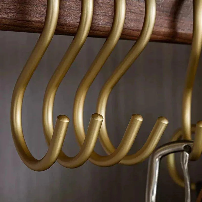 LuxeHold | Elegante S-vormige haakhouders, stijlvolle metalen kledinghangers, (set van 5)