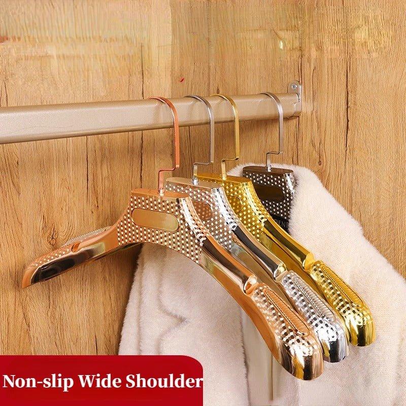 GripHangers | 5st Antislip 4cm Brede Schouder Kledinghangers