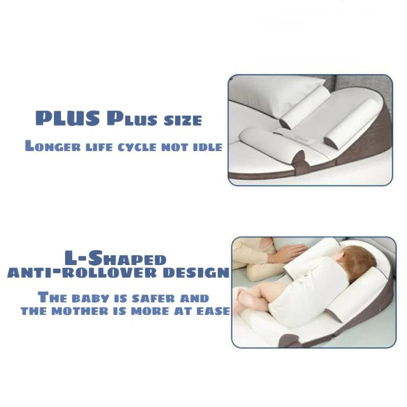 CozySlope | Baby wigkussen - zijslaper voor pasgeborenen,