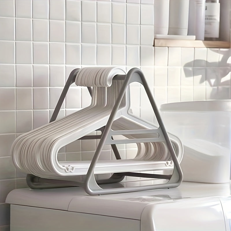 HangerPro | Ruimtebesparende Driehoekige Hanger Organizer – Boorloze Multifunctionele Opberger