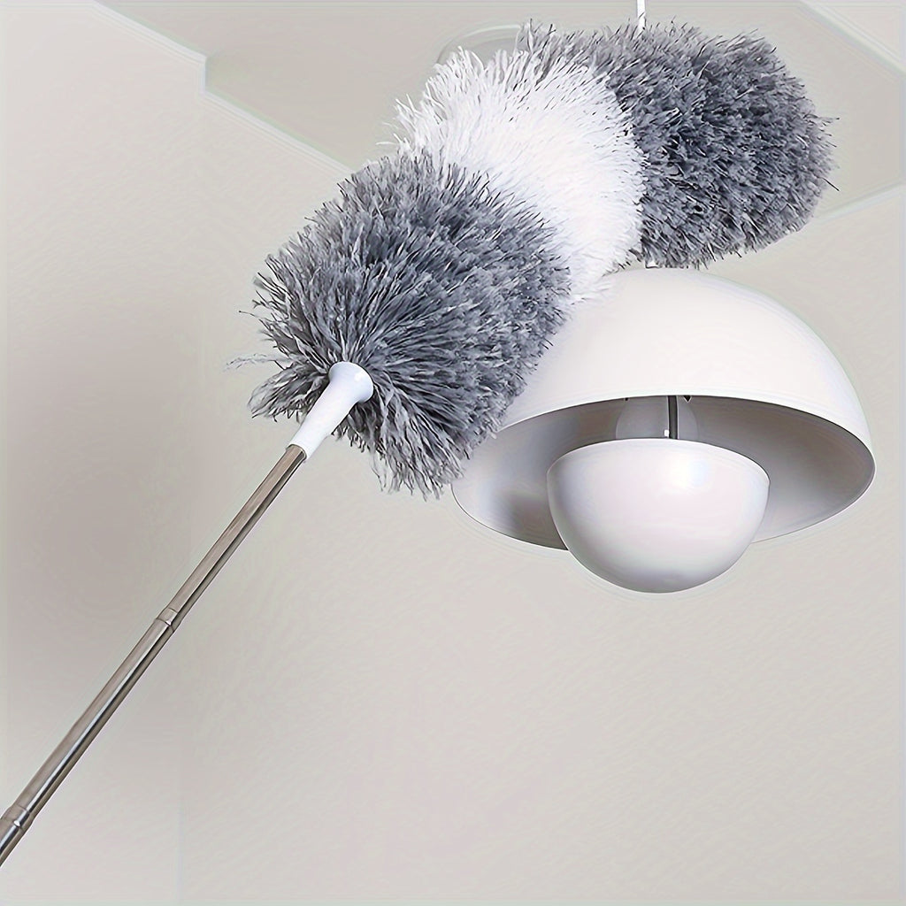 StretchDuster | Uitschuifbare microvezel stofdoek met buigbare kop - ideaal voor hoge plafonds