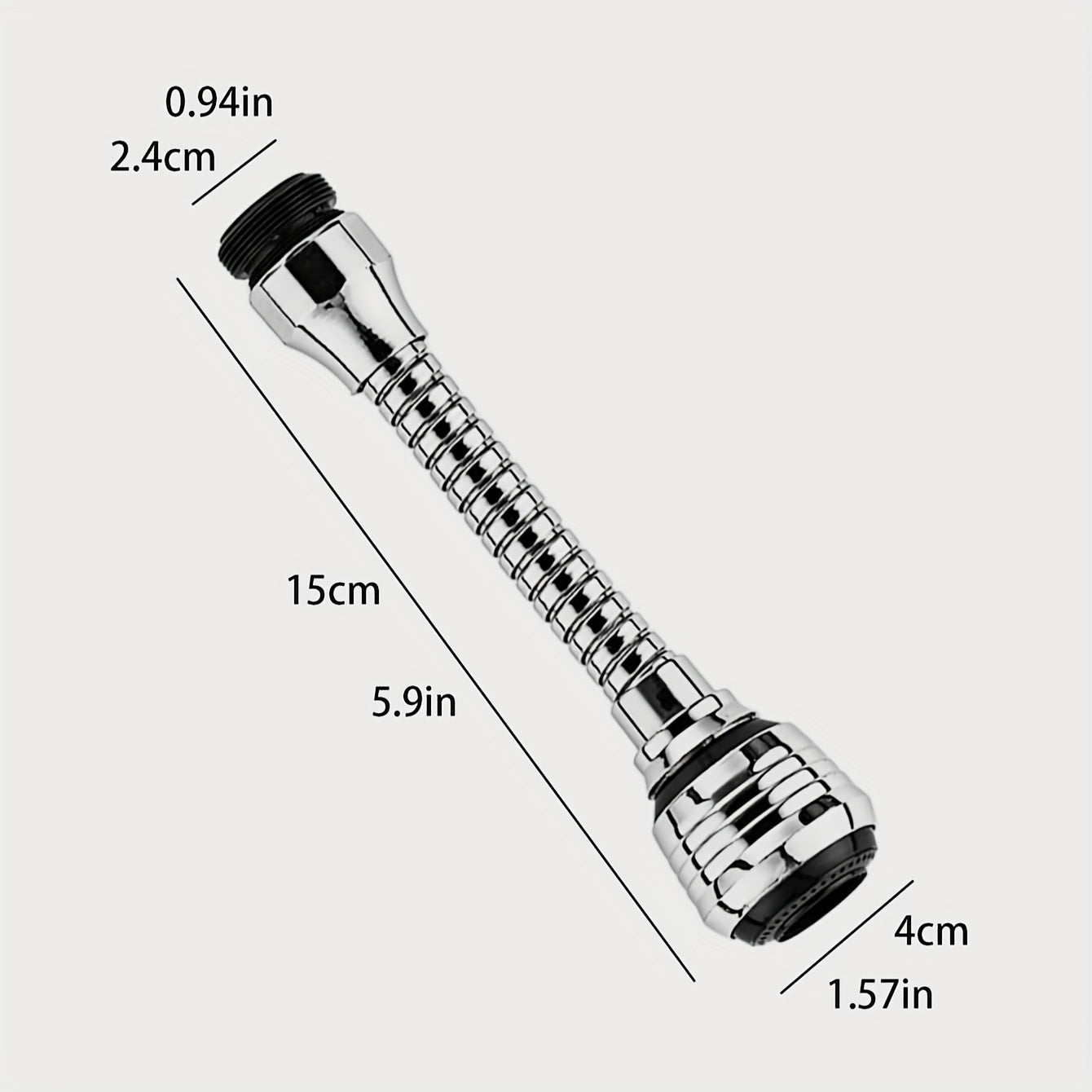 FlexiSpout | Keukenkraanverlenging - Universele anti-spat, 360° draaibaar, wastafeladapter