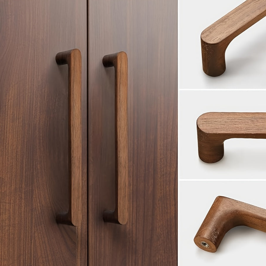 NaturaGrip | Houten kastgrepen – beuken en walnoot, moderne rustieke beslag