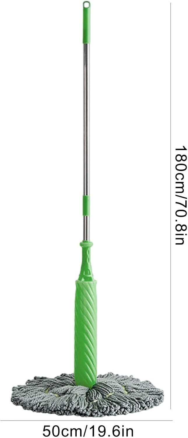 SpinDry | Handenvrije zelfoprollende mop - Easy Clean, microvezel mopkop