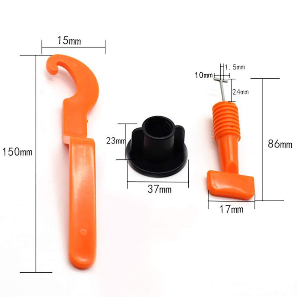 TileGrip | 50-Set Herbruikbaar Tegel Waterpas Systeem (PP & 430 Roestvrij Staal) - DIY Tegel Spacer Kit