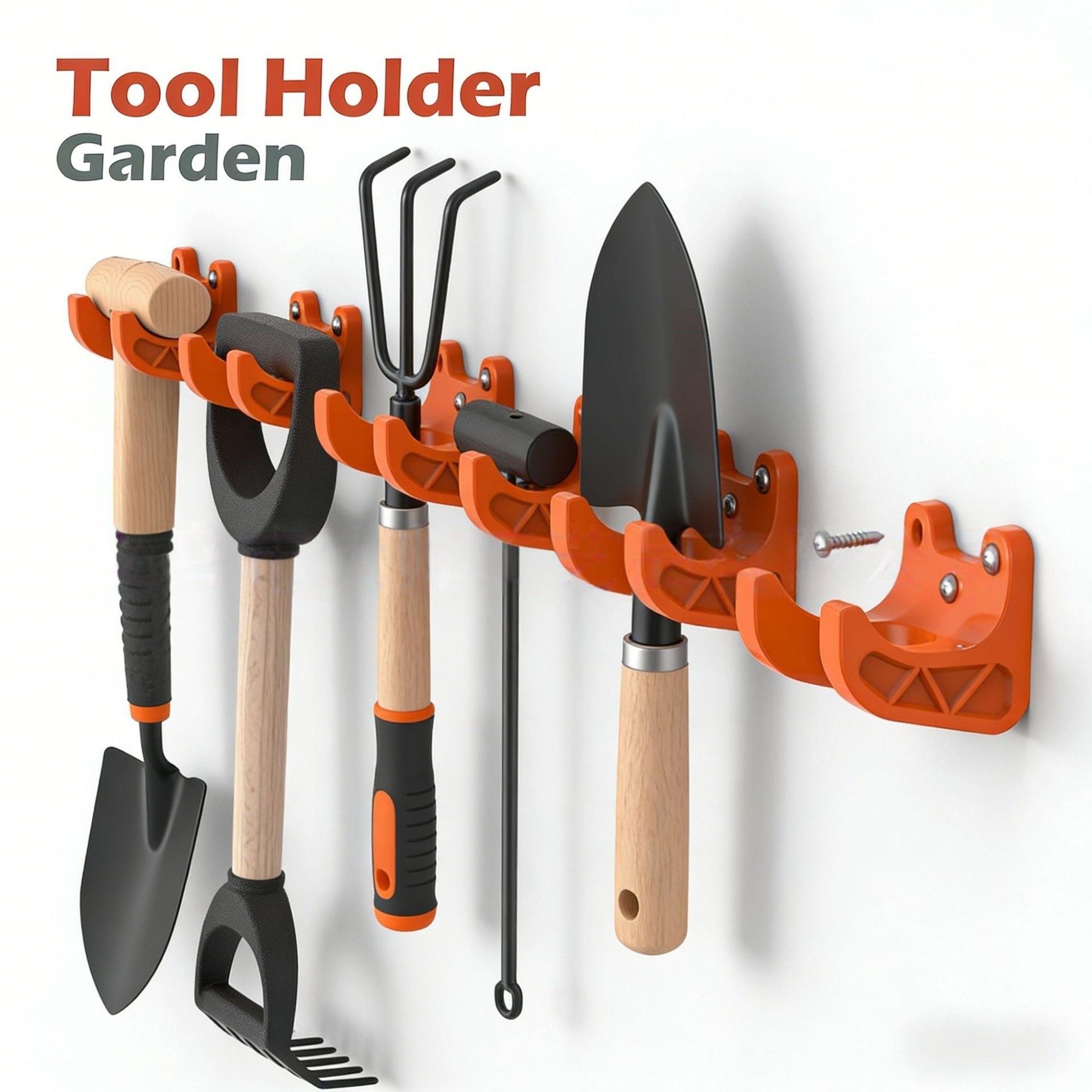 ToolAnchor | Tuingereedschap Houder – Wandgemonteerde Opbergrek voor Bezem, Schep, Hark & Schoffel