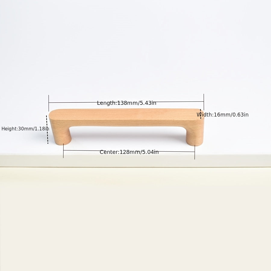 NaturaGrip | Houten kastgrepen – beuken en walnoot, moderne rustieke beslag