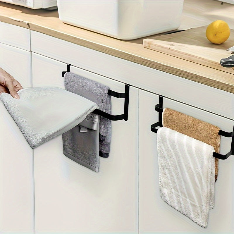 TowelTwin | Dubbele keuken- en badkamerkast handdoekenrek – Over de deur, handdoekhouder