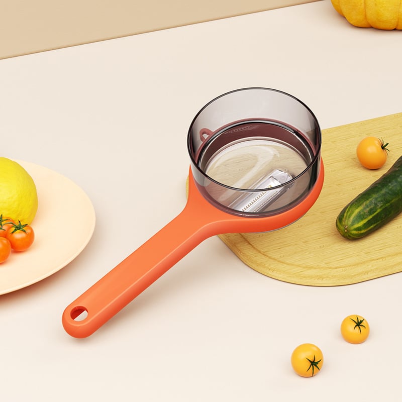 PeelPod | 2-in-1 Groente- & Fruitschiller met Ingebouwde Afvalbak - Ergonomisch, Mess-vrij