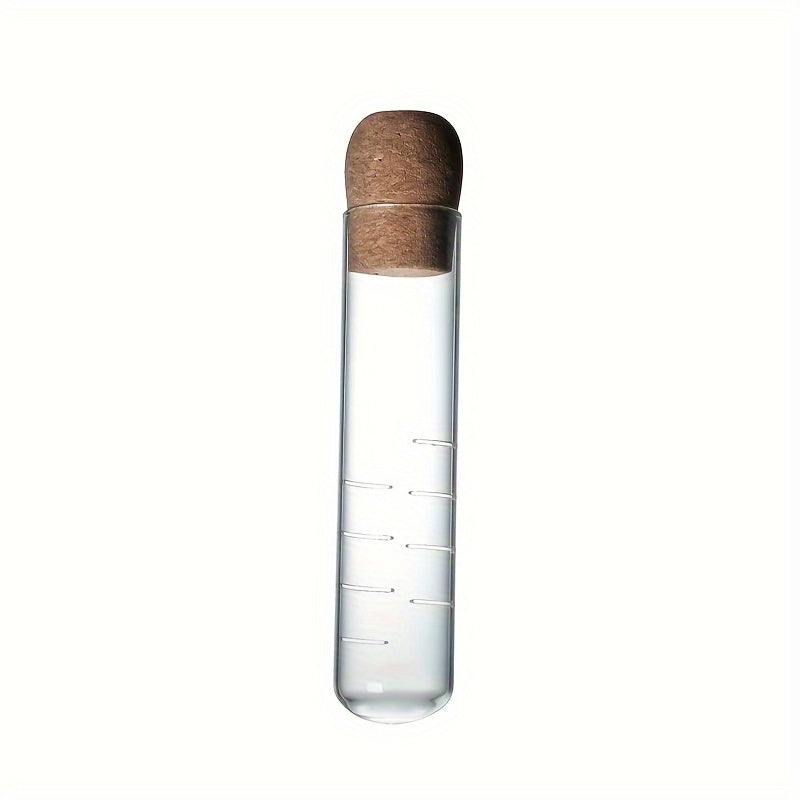 TeaTube | Glazen thee-ei fles - Mini transparante kurk zeef buis voor het zetten van losse thee