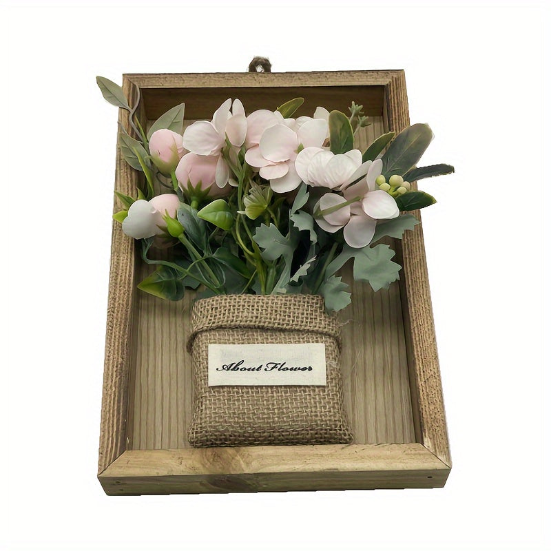 Botanique | 3D Bloemsierkunst - Houten frame met levensechte bloemstukken voor thuisdecoratie