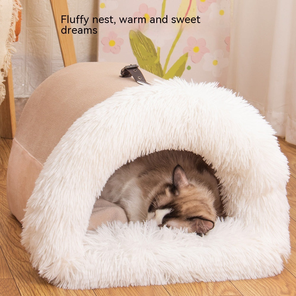 SnugNest | Zacht draagbaar huisdierennest – Warm, vochtbestendig bed voor honden en katten
