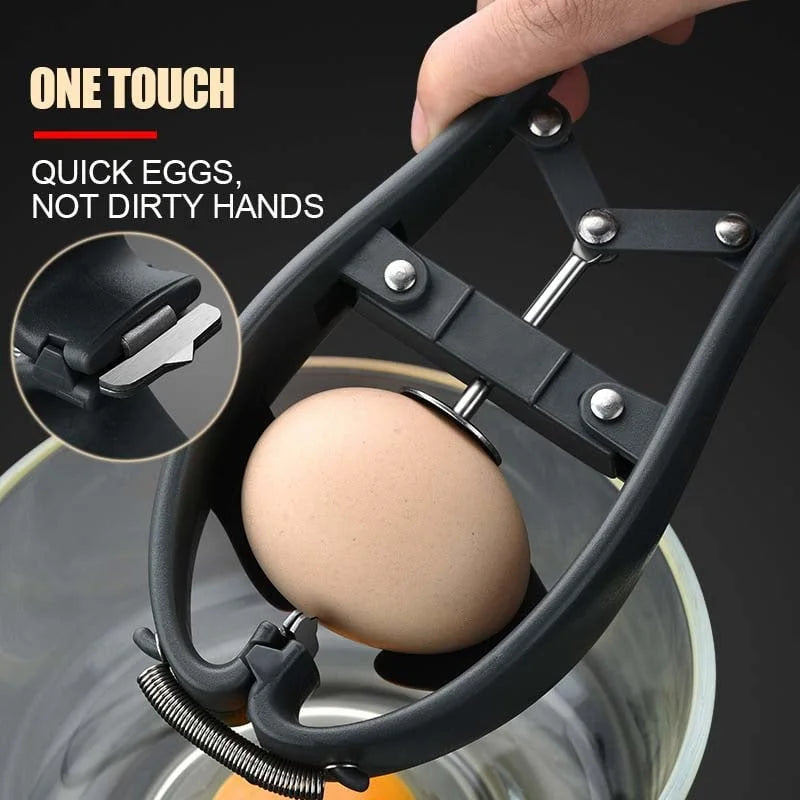 EggSplit | 2-in-1 Ei Opener & Scheider - Roestvrijstalen Ei Topper Gereedschap