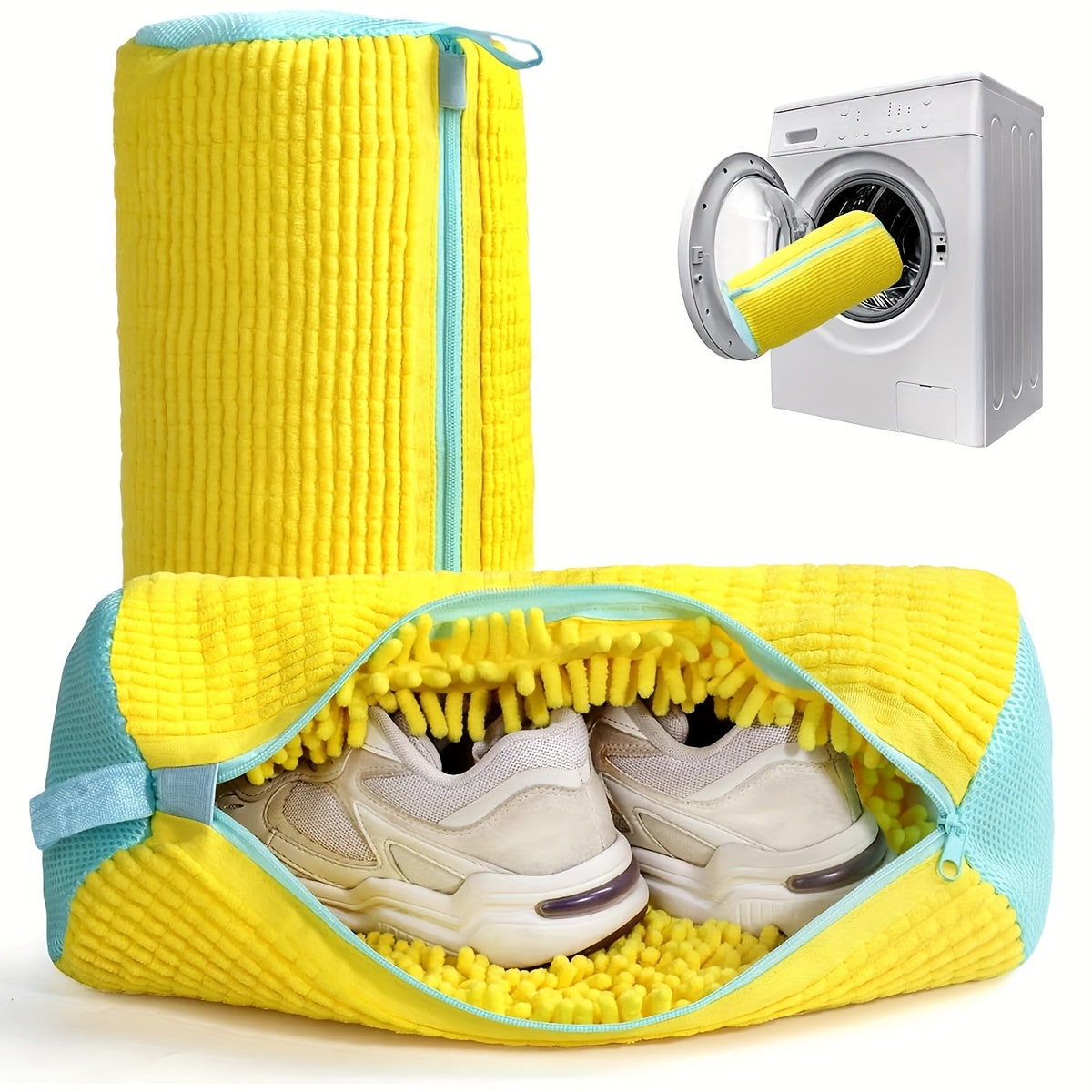 WhirlBag | 360° Chenille Schoenwastas - Wastas voor Sneakers & Gymschoenen