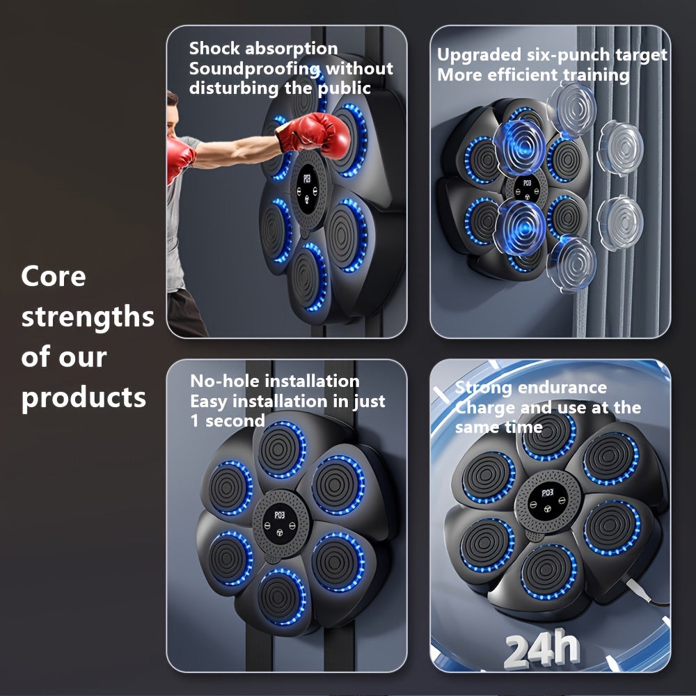 PunchPlay | Smart Music Bokstrainer voor - USB Oplaadbaar, Fitness Training