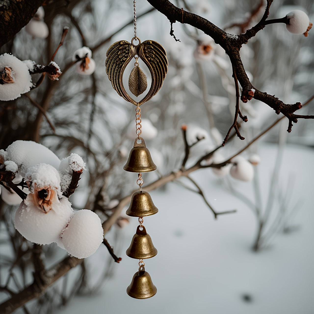 Chimlet | Metalen windgong voor binnen en buiten, hangende ijzeren decoratie voor de tuin of het terras