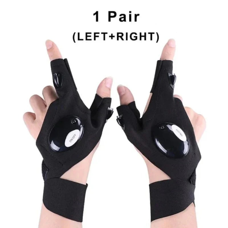 LightGlove | LED-zaklamp handschoenen – handsfree werklamp, waterdichte vingerlampen