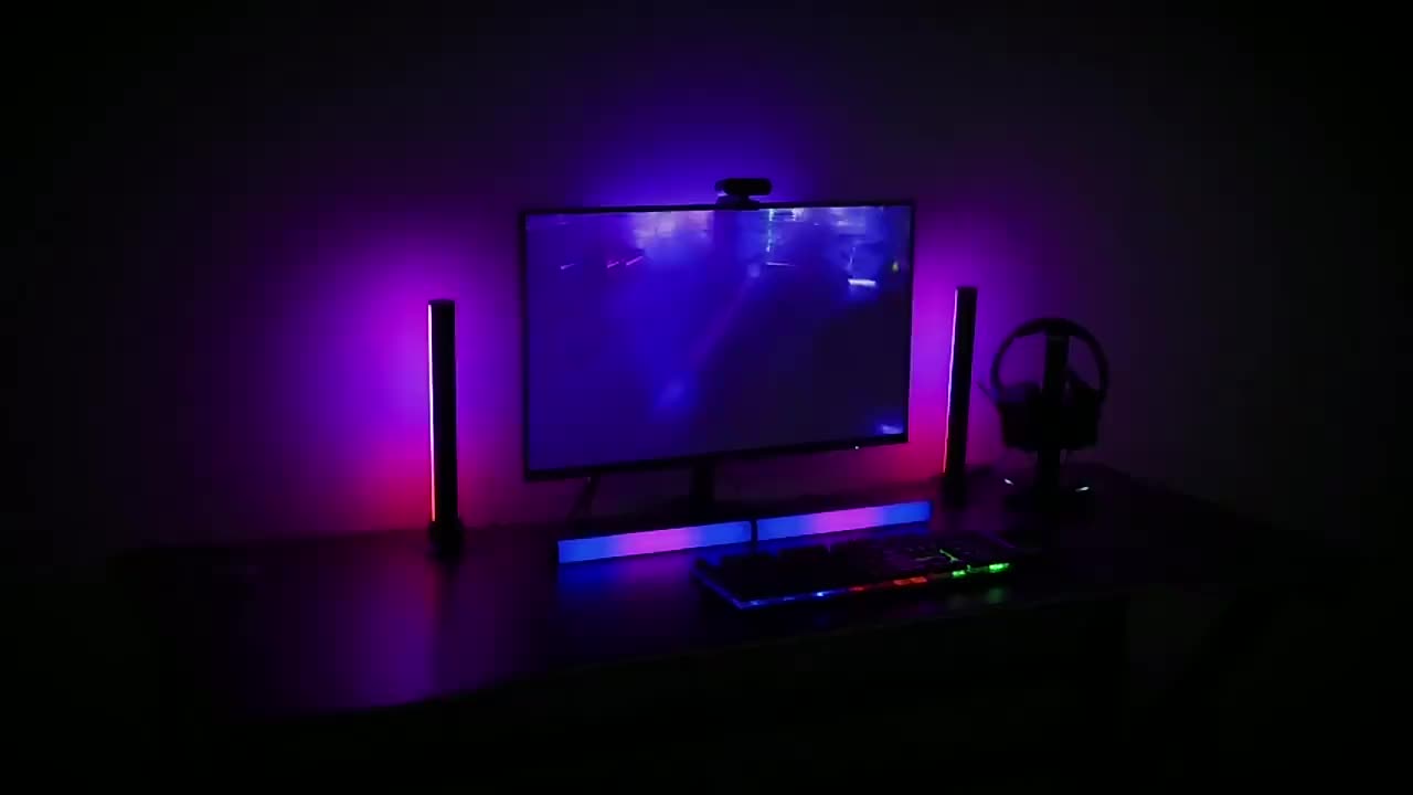 PrismBars | Slimme RGB LED-lichtbalken 2-delig - App & afstandsbediening, muzieksynchronisatie, TV-achtergrondverlichting