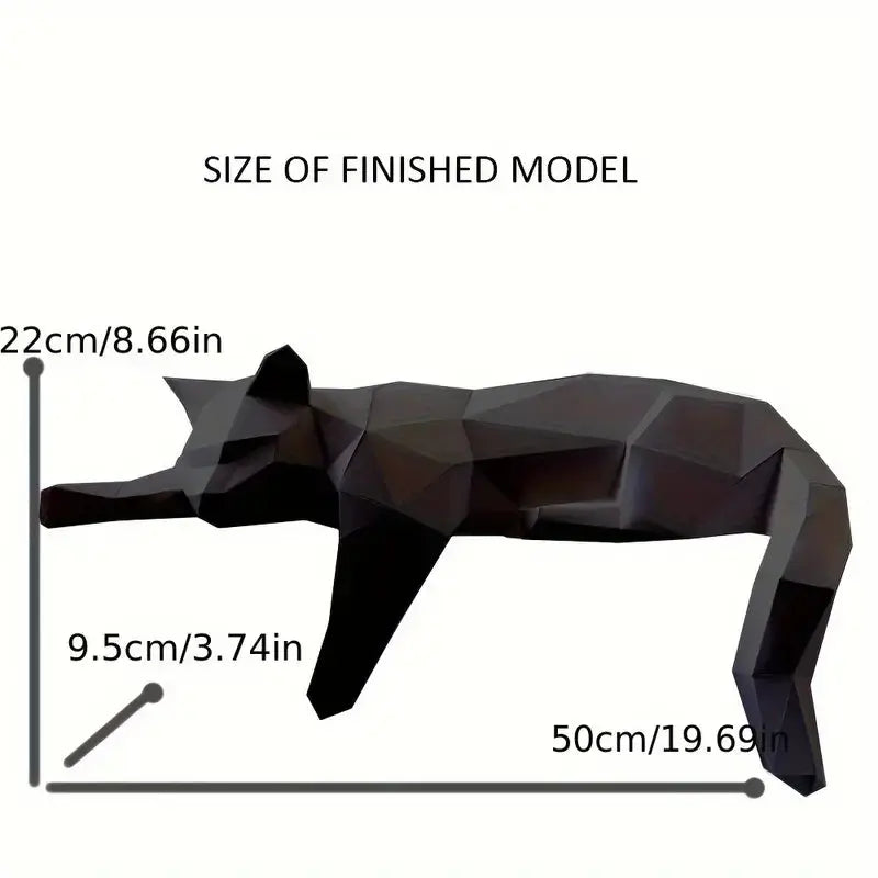 Pawstract | Modern Geometrisch Kattenbeeld - Elegant Minimalistisch Kattendecor