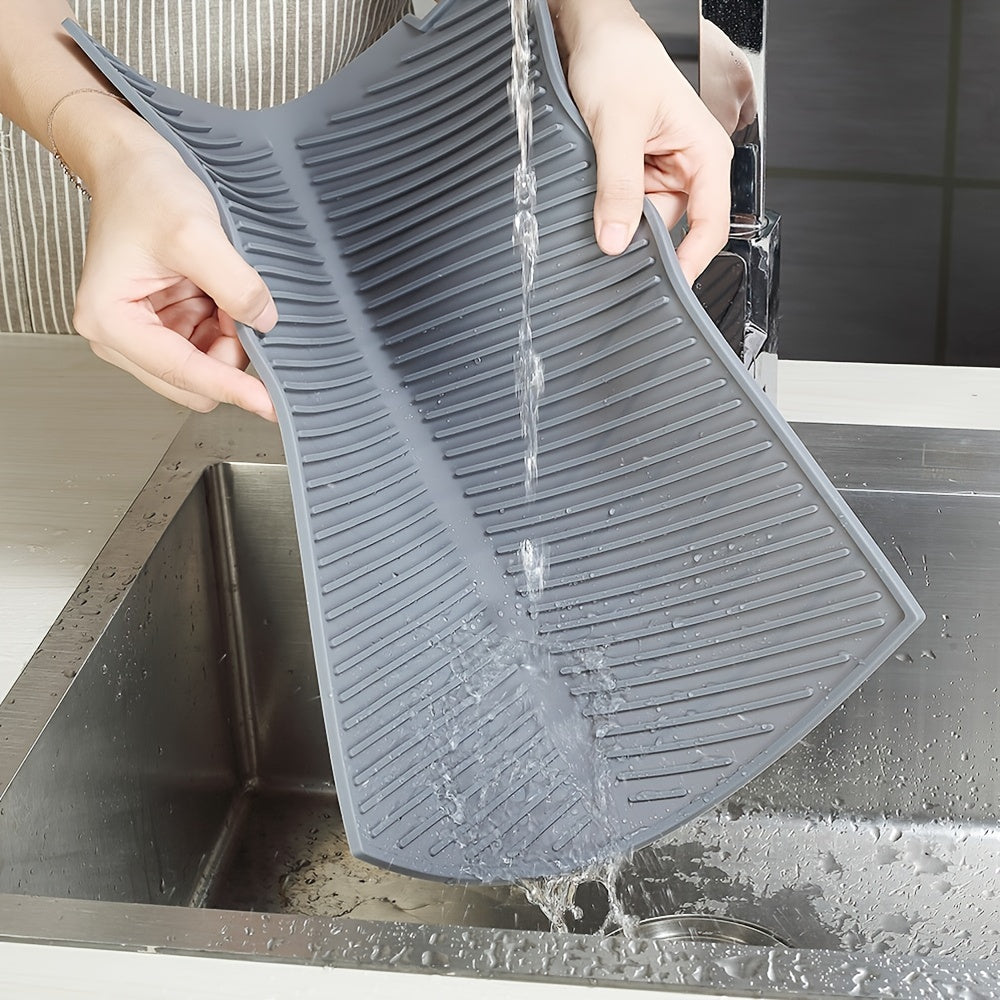 MatEase | Silicone Vaatdroogmat - Opvouwbaar, hittebestendig, multifunctionele keuken afdruipmat
