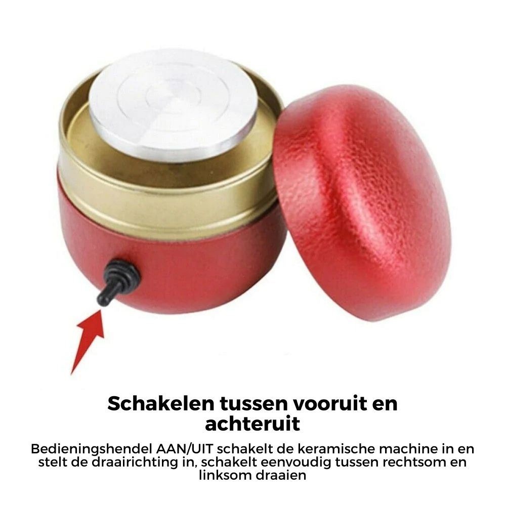 TinyPotter | Mini Elektrisch Aardewerkwiel - Draagbare DIY Klei Ambachtelijke Machine