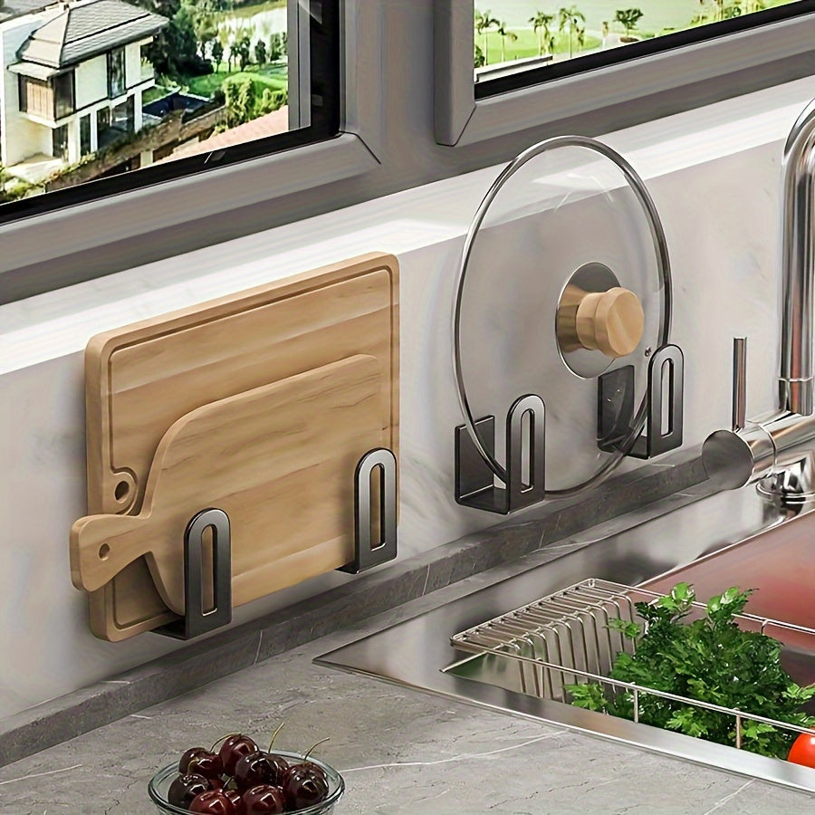 HookSpace | Roestvrijstalen keukenhaakrek - Wandmontage, multifunctionele opslag voor de keuken