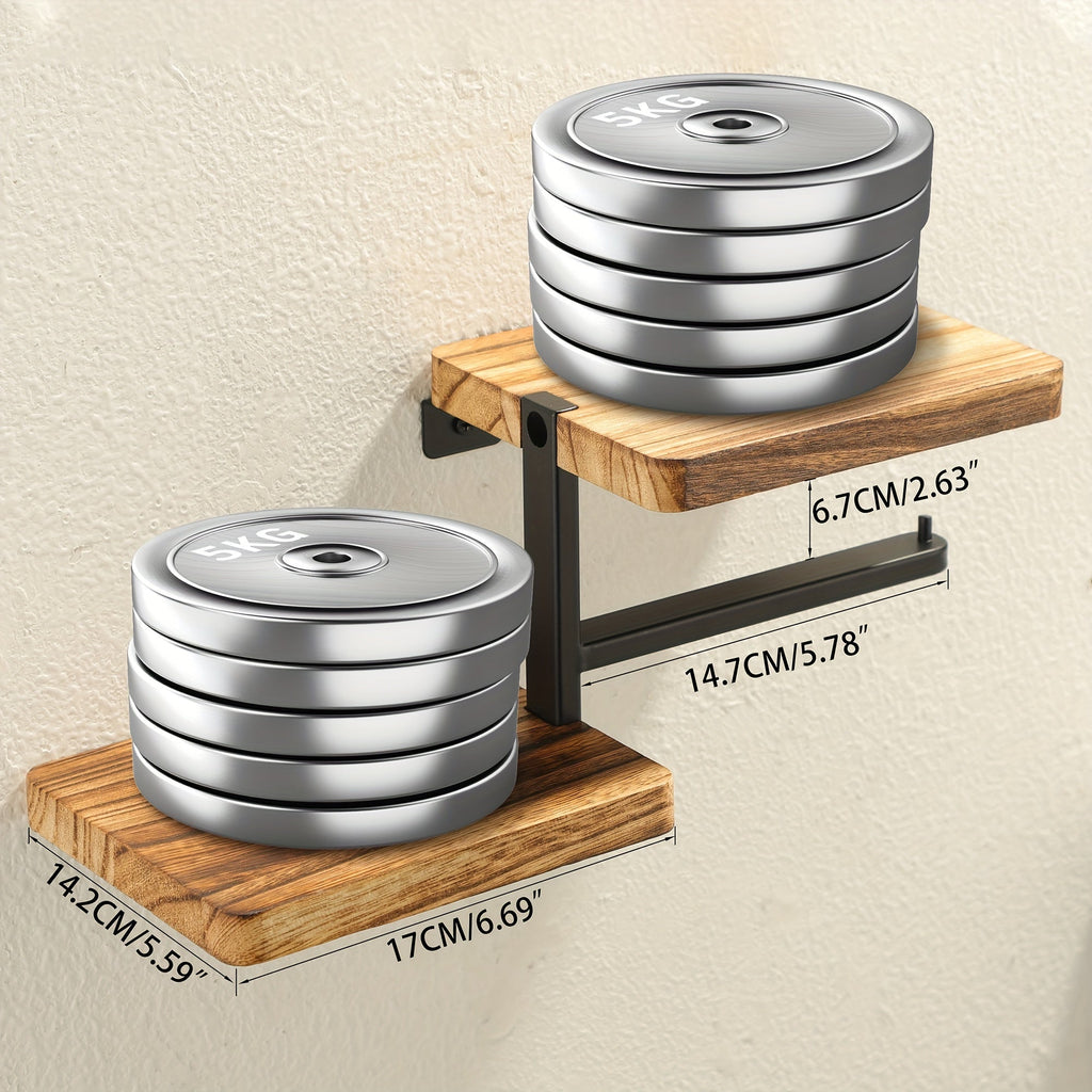 TissueLedge | Houten verticale servettenhouder - Compacte organisator voor keuken en badkamer