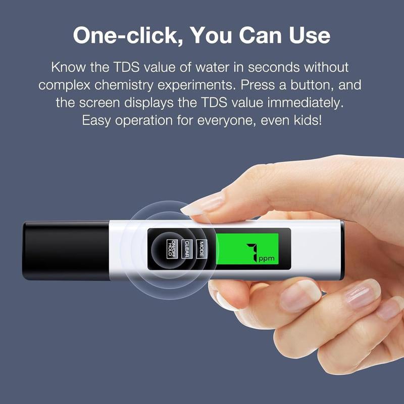 AquaScan | 4-in-1 digitale waterkwaliteitsmeter – TDS-, EC-, PPM- en temperatuurmeter