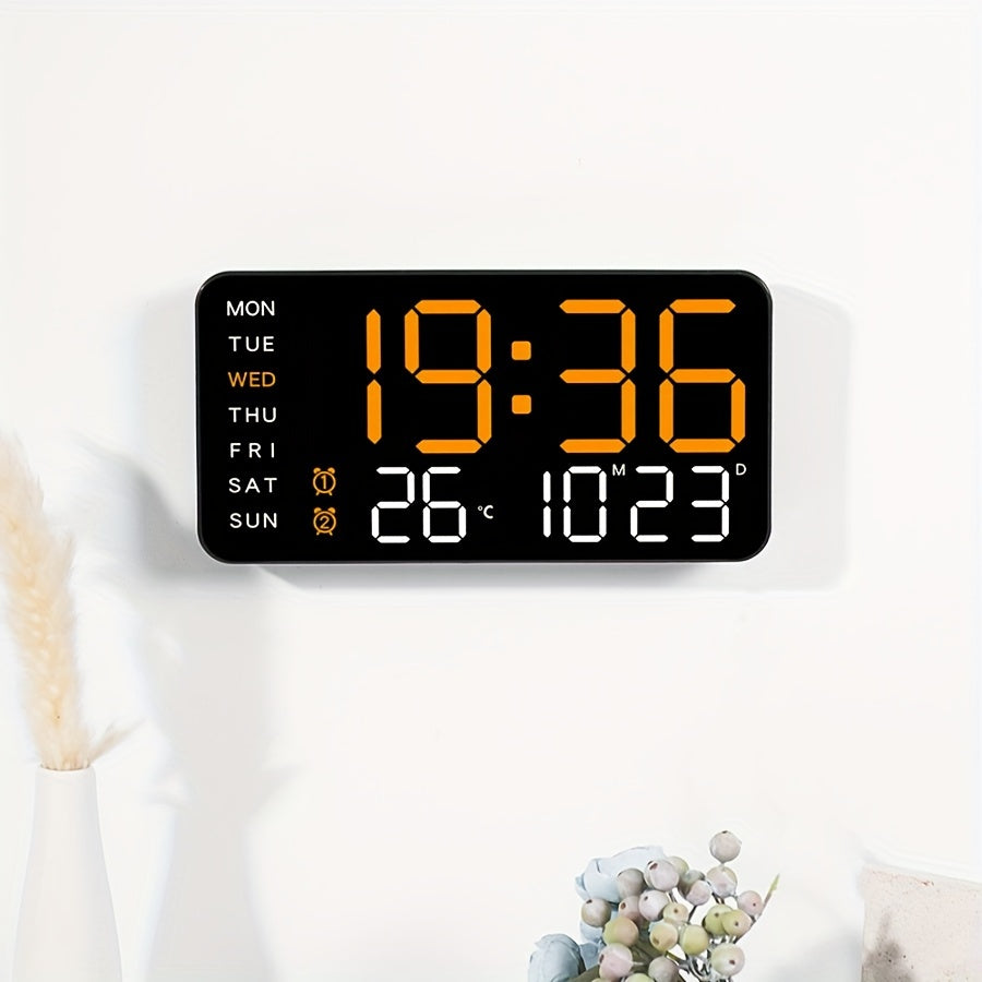 Digitix | Digitale wandklok - Multifunctionele elektronische display voor thuis