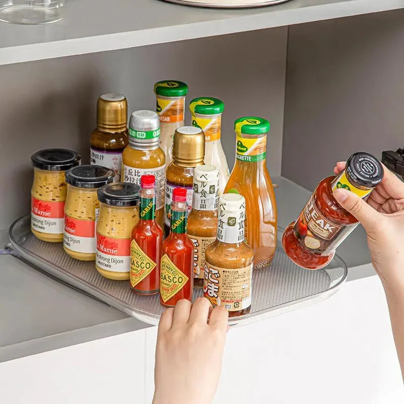 RotatoRack | Koelkastdraaiplateau-organizer – 360° draaibare opbergoplossing voor de koelkast