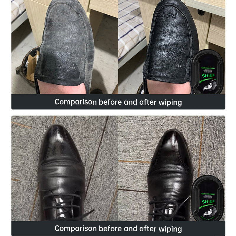 ShinySide | Multifunctionele dubbelzijdige schoenpoets – kleurloze crème en wax