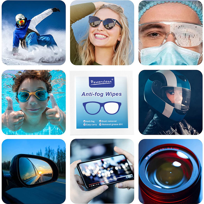 PureSight | CrystalClear Anti-Fog Lensdoekjes (100 stuks) – Streepvrije reiniging voor brillen